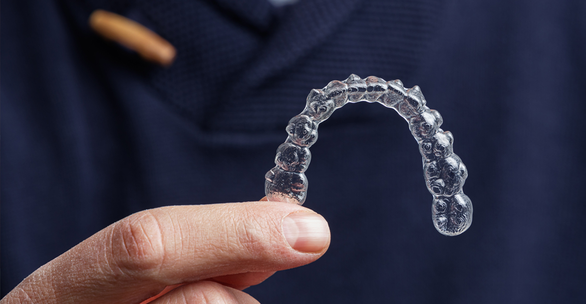 Invisalign clear aligner performed by our orthodontist Warrington at Dental Solutions